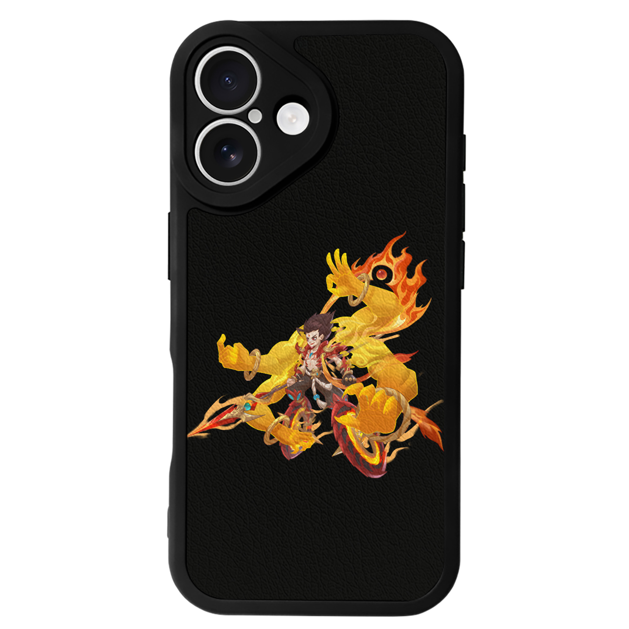 （画像用） Ne Zha 2 ナタ 魔童の大暴れ 【iPhone 16シリーズ対応】シリコンスマホケース（レザー調） 材質：シリコン